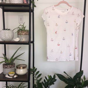 Anthropologie Pilcro &the Letterpress Sailboat Tee
